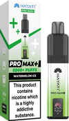Hayati Pro Max+ 6000 Vape Kit Box of 10 - Watermelon Ice - vapeukwholesale