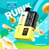 Hayati Rubik 7000 Puffs Disposable Vape Kit Pack of 5 - Banana Ice - vapeukwholesale