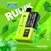 Hayati Rubik 7000 Puffs Disposable Vape Kit Pack of 5 - Fresh Mint - vapeukwholesale