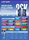 Lost Mary Nera 30K Disposable Vape Pack of 10 - Blue Edition - vapeukwholesale